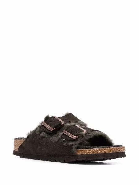 Sandale Birkenstock cu cataramă verde