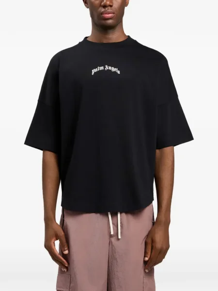 Tricou Palm Angels cu autograf negru