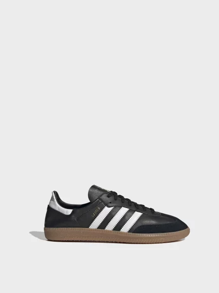 Кожаные кеды Adidas черные