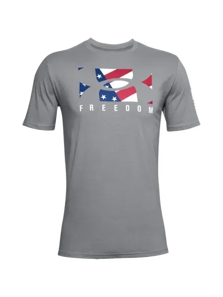 Tricou Under Armour cu imagine gri