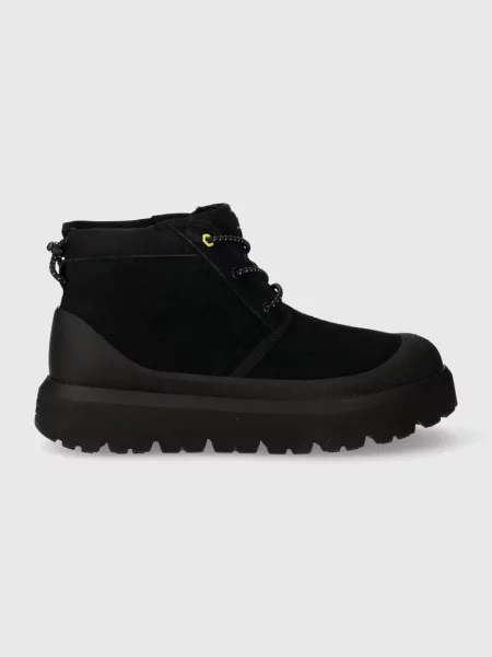 UGG pantofi de piele intoarsa Neumel Weather Hybrid barbati negru