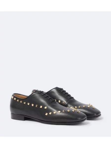 Oxford Valentino Garavani din piele negru