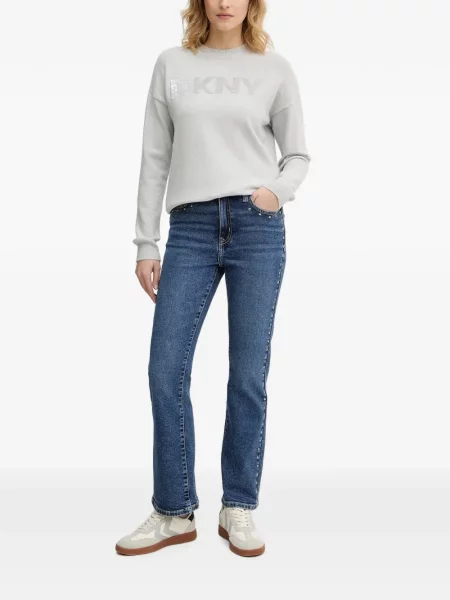 Pulover Dkny cu paiete gri