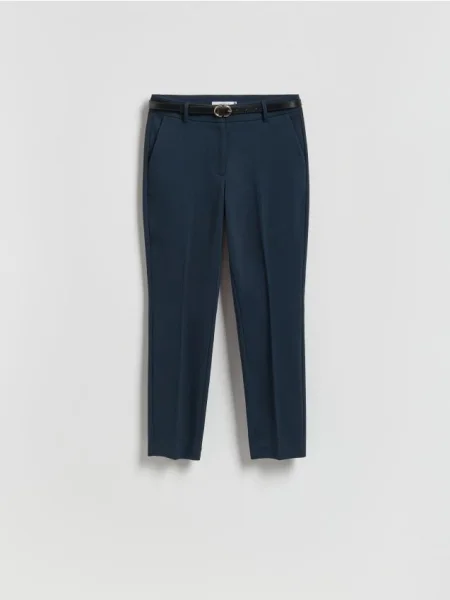 Reserved Pantaloni tip țigaretă cu bleumarin