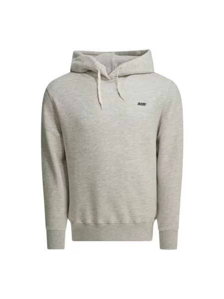 Bluza z kapturem Autry z kapturem z logo szara