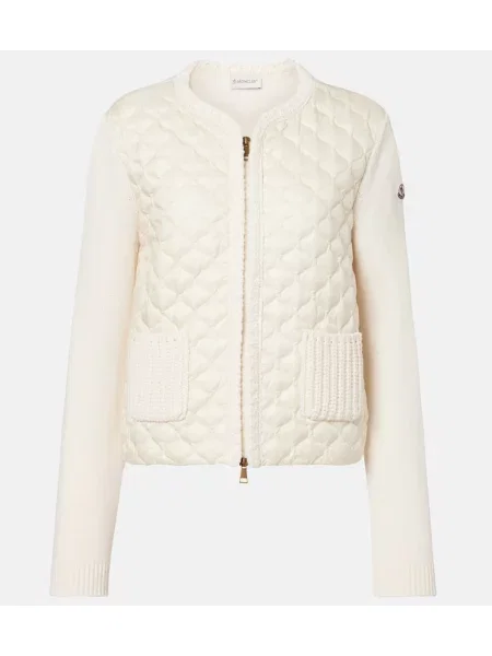 Kardigan Moncler biały
