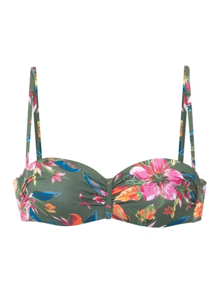 LASCANA Sutien costum de baie / oliv / portocaliu / roz albastru