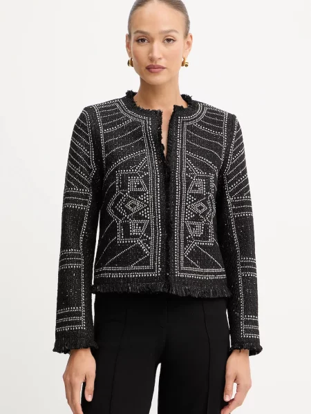 Morgan marynarka jednorzędowa wzorzysta VCLIKY czarny