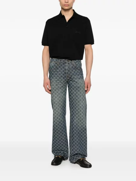 Polo Gucci με κέντημα μαύρο