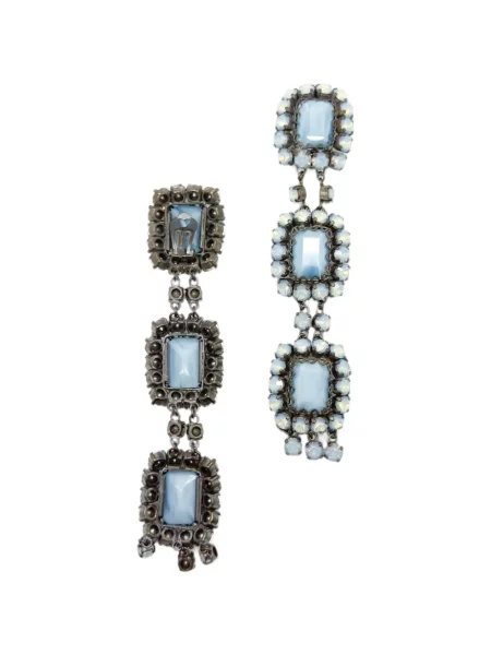 Naušnice Jennifer Gibson Jewellery siva