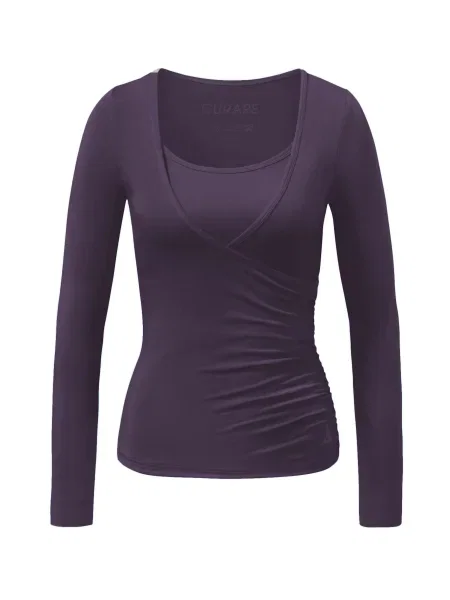 CURARE Yogawear Tricou funcțional Flow mov închis