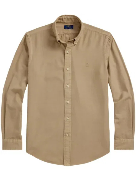 Slip de baie Polo Ralph Lauren cu broderie din piele de căprioară în carouri albastru