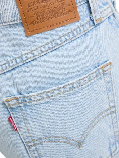 Карирани дънки straight leg Levi's® с шипове кафяво