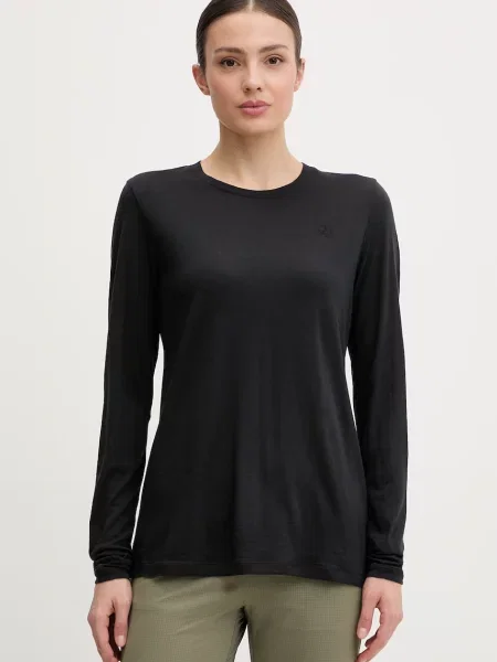 Fjallraven longsleeve z wełną Abisko czarna