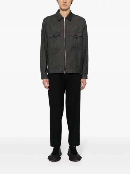 Vilnonės kūginis kelnės Yohji Yamamoto juoda