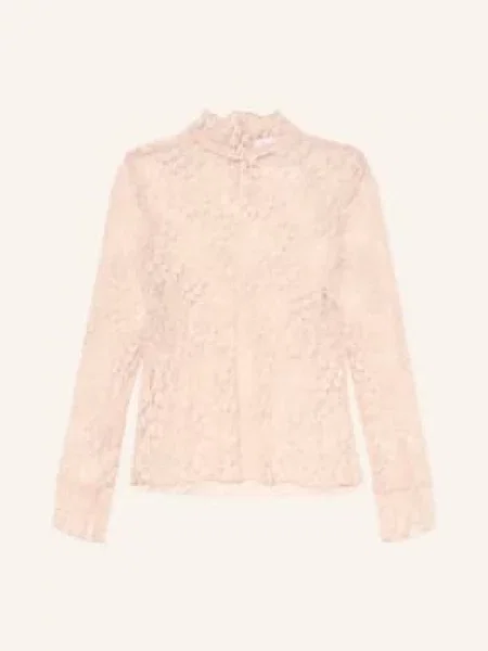 Darling Harbour Bluzka Z Koronki beige beżowa