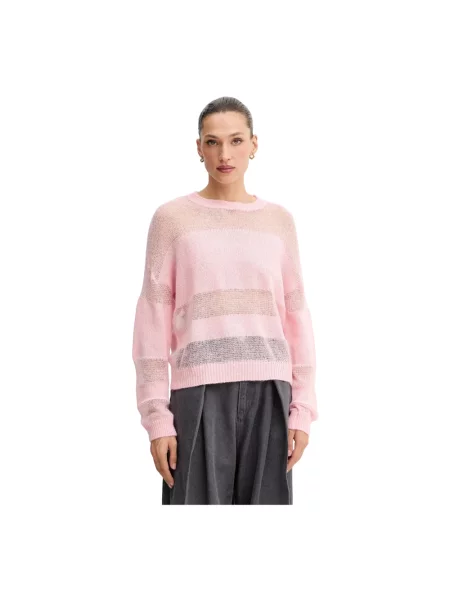 Sweter Patrizia Pepe wełniany różowy
