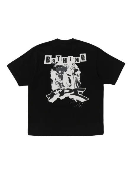 Tricou A Bathing Ape® cu imagine negru