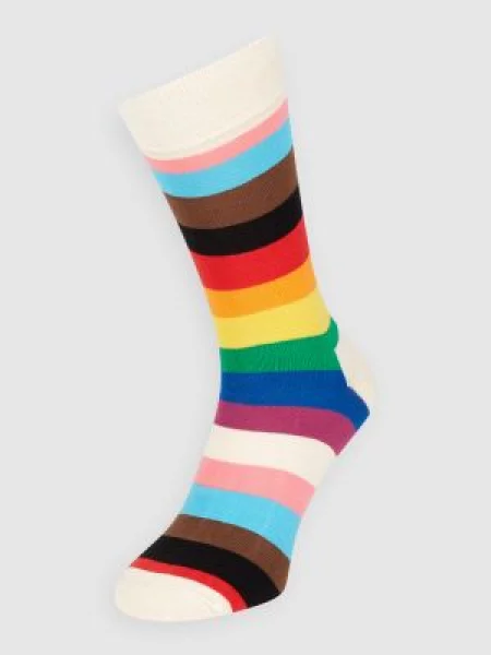 Skarpetki Happy Socks Pride Stripe w kolorze białym wielokolorowe białe