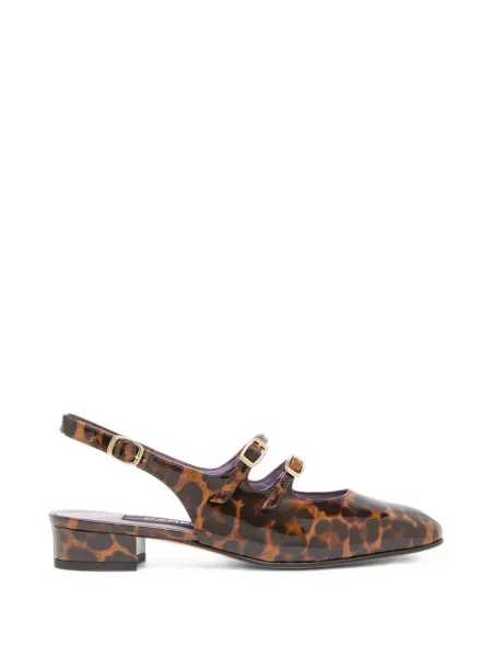 Pantofi cu toc Carel Paris cu imagine cu model leopard slingback maro