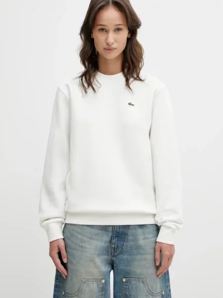 Lacoste Majica dugih rukava Écru bež