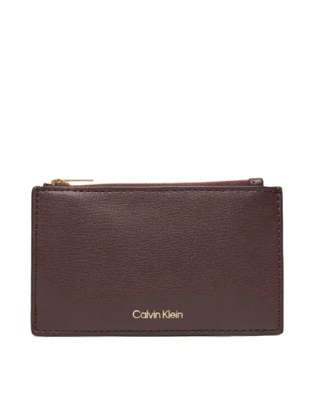 Портмоне Calvin Klein лилаво червено
