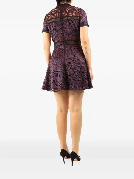 Scurt rochie mini Self-portrait violet