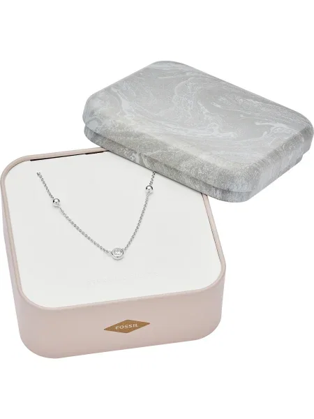 Fossil Colier argintiu