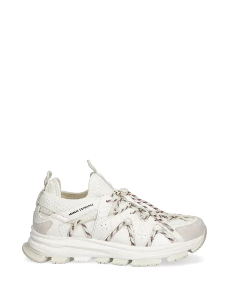 Sneakerși Armani Exchange cu șireturi din dantelă