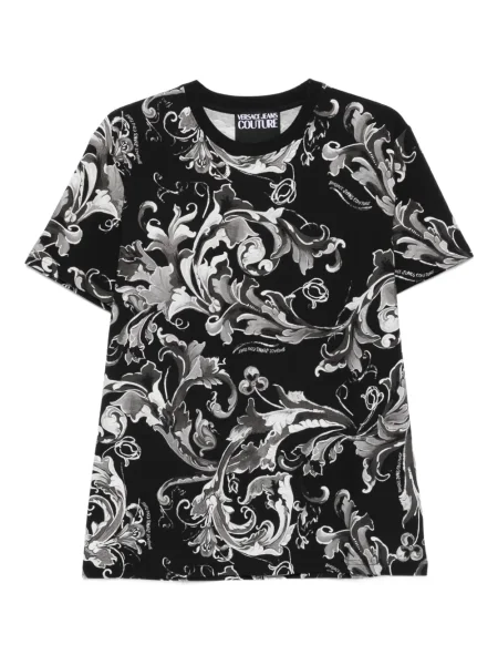 Tricou Versace Jeans Couture cu imagine negru