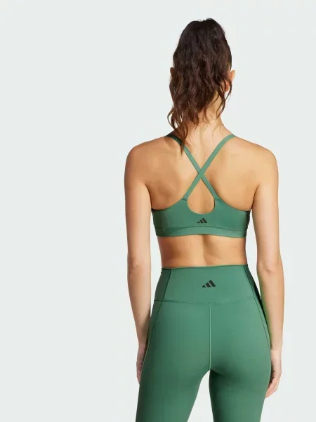 Спортивный топ Adidas зеленый