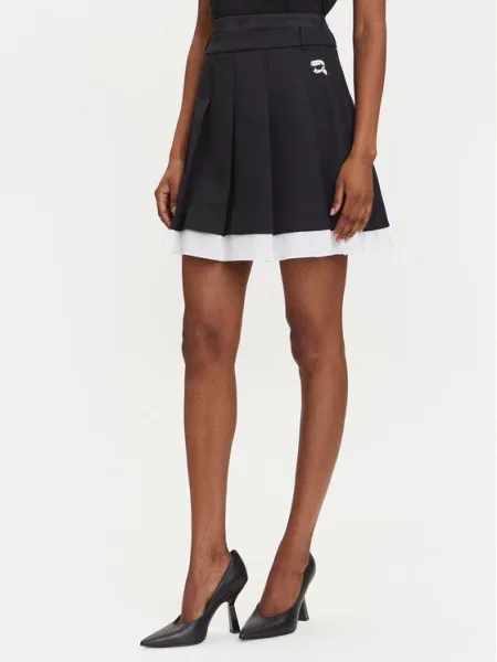 KARL LAGERFELD Fustă mini negru