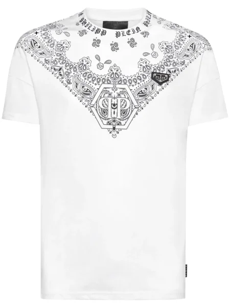 Тениска Philipp Plein с принт бяло