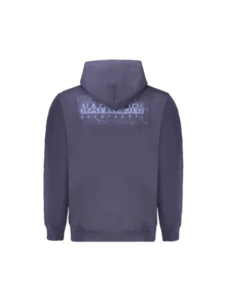 Bluza z kapturem Napapijri niebieska