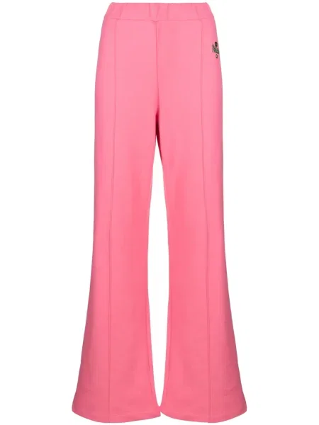 Haftowane talia spodnie Chiara Ferragni różowe