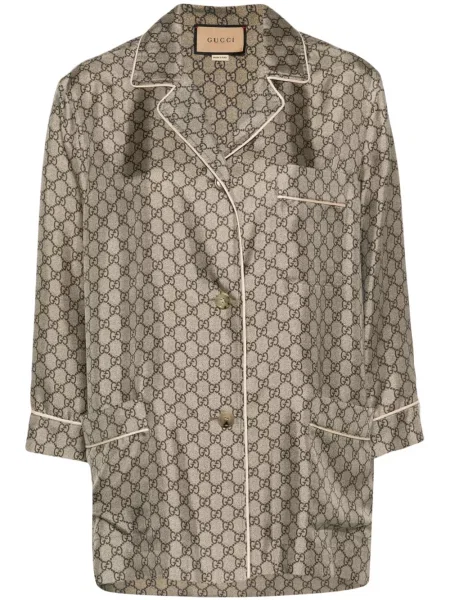 Cămașă Gucci de mătase cu imagine