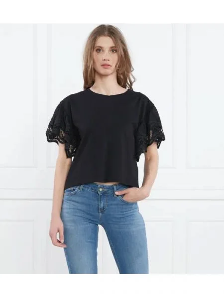 TWINSET Póló fekete