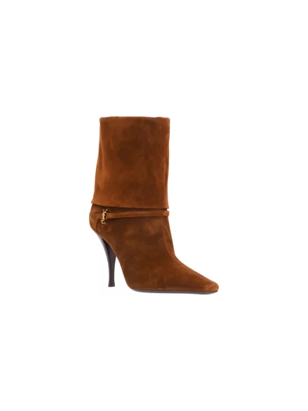 Botki Saint Laurent brązowe