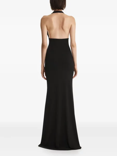 Rochie maxi 2310 Studio plisată de costum negru