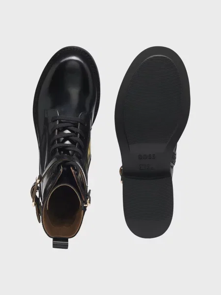 Кожаные ботинки Boss черные