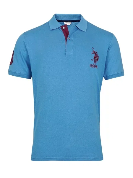 U.S. POLO ASSN. Tricou albastru roșu