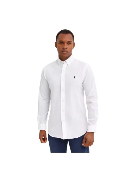 Polo Ralph Lauren Koszula Mężczyźni Modern Fit jednolity S biały