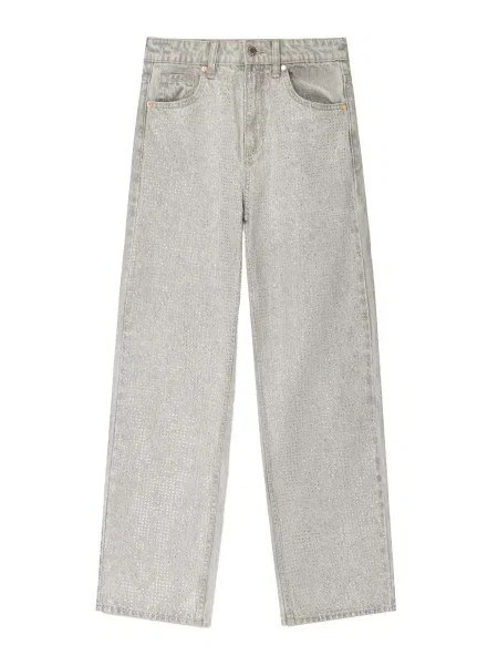 Bershka Džíny světle šedá