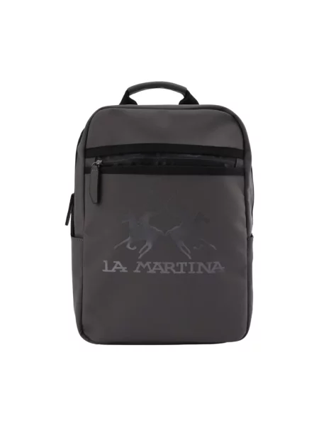 Torba La Martina z logo szara