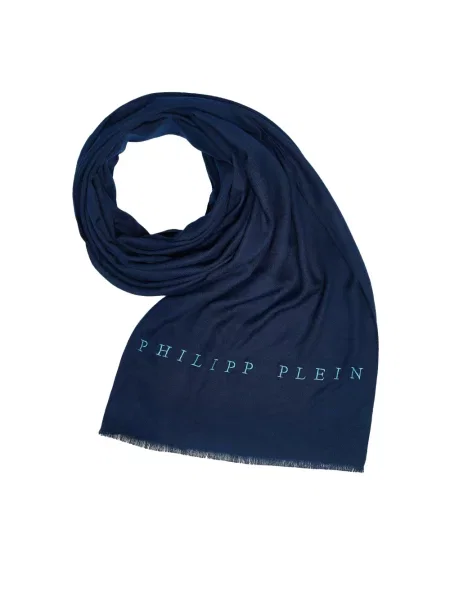 Szal Philipp Plein niebieska