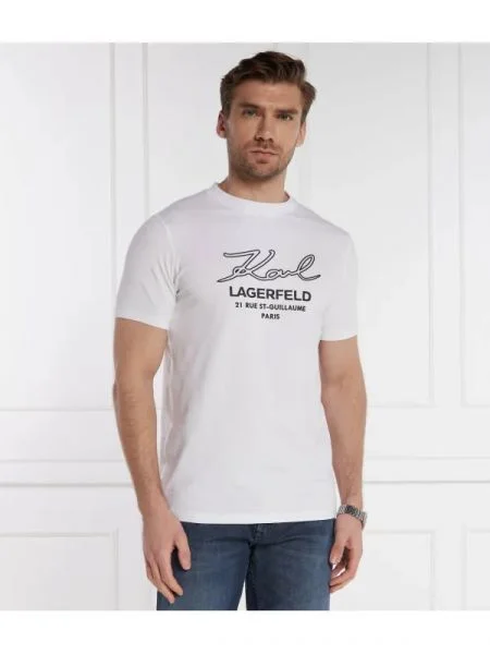 Karl Lagerfeld Tricou alb