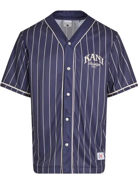 Karl Kani Tricou albastru marin alb