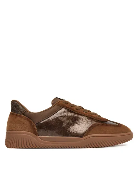 Sneakersy Tamaris brązowe