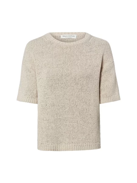 Marc O'Polo Sweter z dzianiny Kobiety jednolity S beżowy