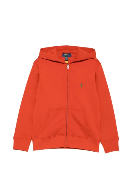 Bluza z kapturem dziecięca Polo Ralph Lauren czerwona